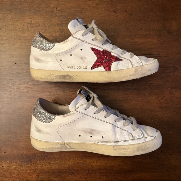 GOLDEN GOOSE - Superstar - Glittery Red Star - 37 - Picture 5 of 8